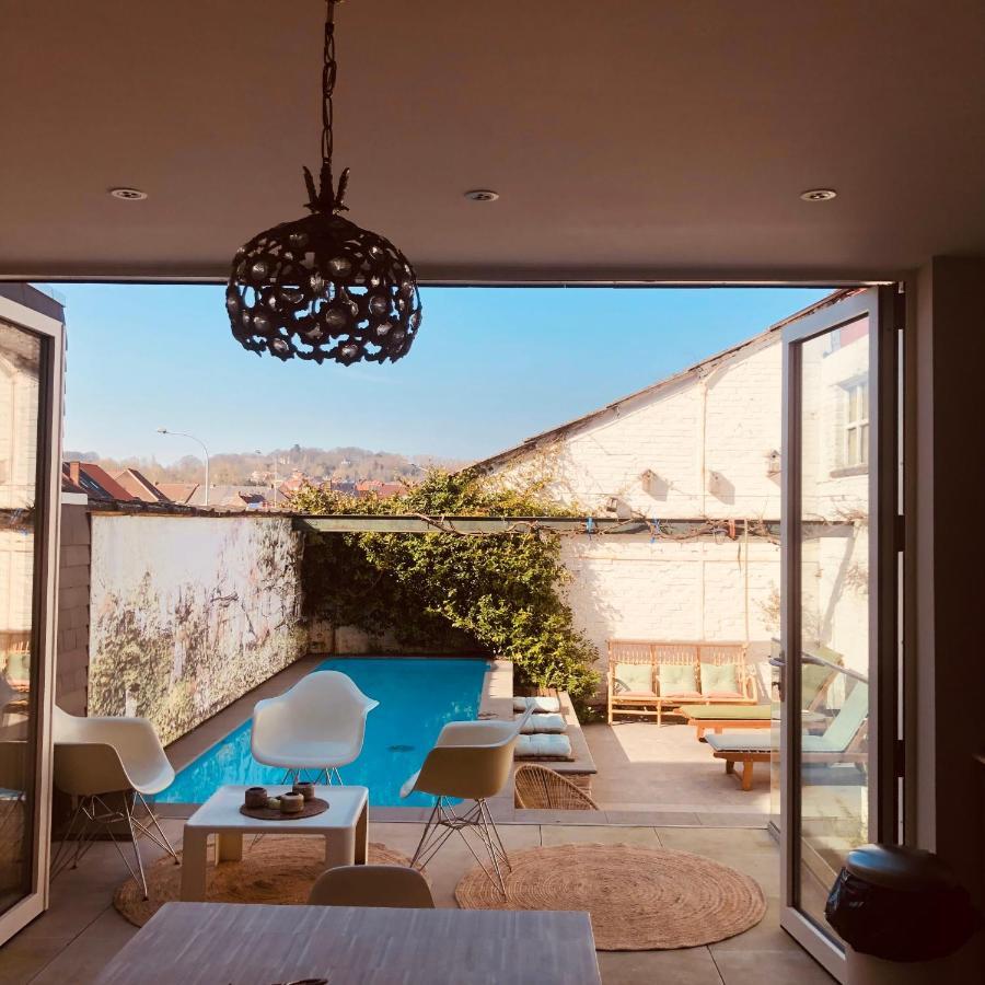 Karaktervolle Woning Met Zwembad Te Ronse Villa ภายนอก รูปภาพ